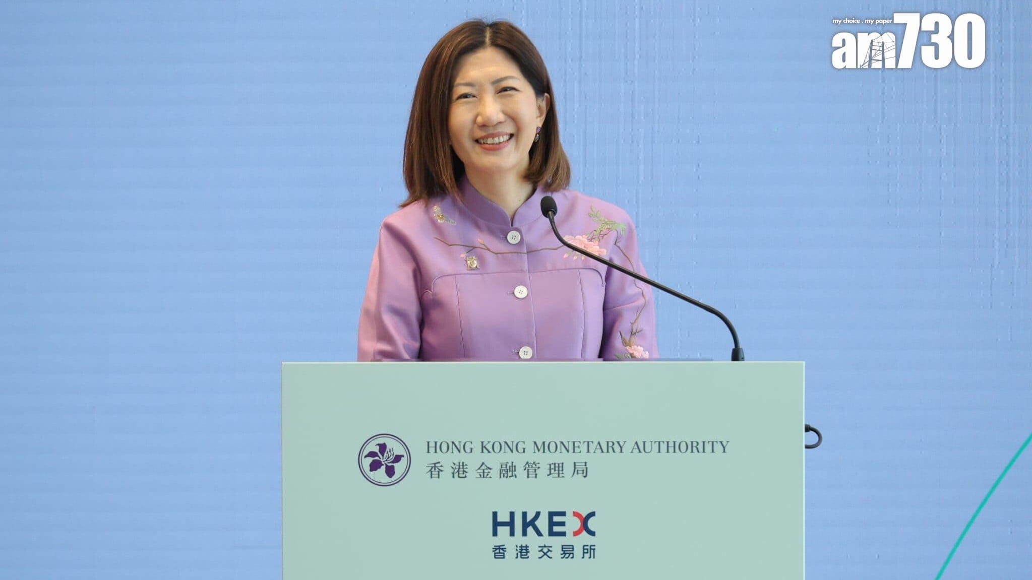 陳翊庭在儀式上致辭時表示，今次合作具深遠戰略意義。(林俊源攝)